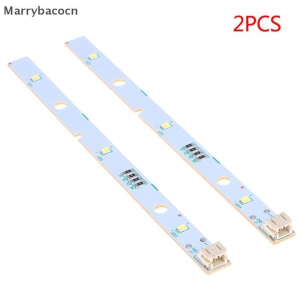 [MAR] 2 Pcs Barra De Luz Do Freezer Faixa LED Para Geladeira RONGSHENG/HISENSE Light E349766 MDDZ-162A 1629348 DC12V 2W