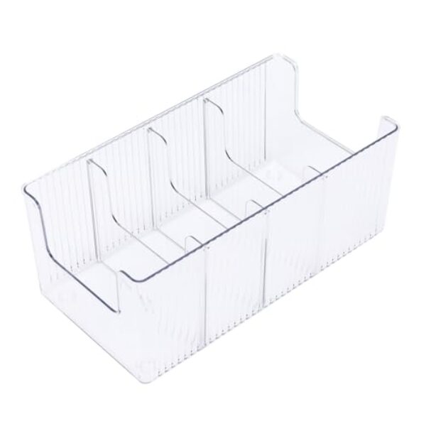 MAVIS LAVEN Organizador de Pacotes de Tempero, Solução de Armazenamento Versátil Com 3 Divisórias Removíveis para Organização de Armário e Despensa de Cozinha (Versão normal)