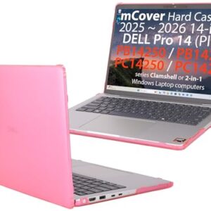 mCover A capa é compatível apenas com Windows PC Dell Pro 14 Plus PB14250 PB14255 e Pro 14 PC14250 PC14255 de 14 polegadas (não serve para nenhum outro modelo Dell) - Rosa