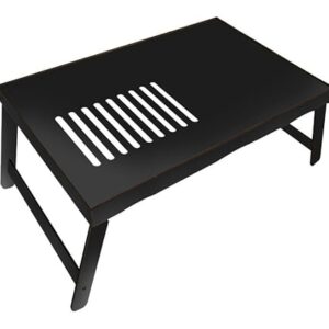 Mesa Notebook Apoio Note Bandeja Suporte Dobrável Cama Sofá Cor Preto Organização Decoração Sofisticado Conforto(Preto)