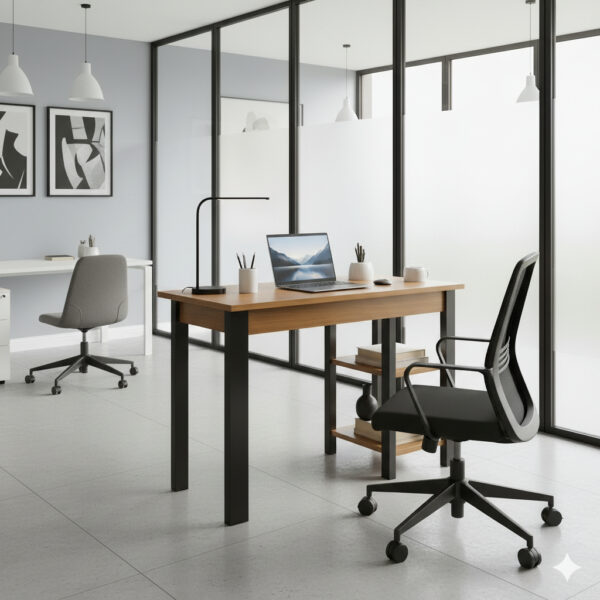 Mesa Para Notebook Barata – Compacta com Nichos, Ideal para Estudar ou Trabalhar