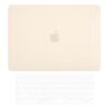 Miloocul Compatível com MacBook Pro13 A1706/A1989/A2159 /A2251/2289/2338 2016-22 Capa rígida de couro sólido com capa de teclado (bege, Pro13 A1706/A1989/A2159 /A2251/2016-22 2016-22 289/2 338)