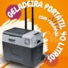 Mini Geladeira Com Rodinha 40 litros Caminhão Motorhome Quadrivolt
