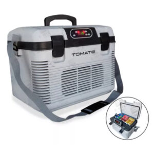 Mini Geladeira Portátil 28l Frigobar 12v 24v Caminhão Carro viagens Aquece e resfria