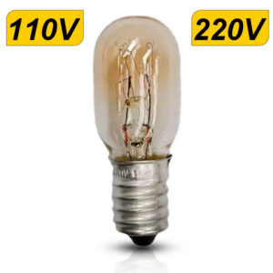 Mini Lâmpada E14 110V - 220V para Geladeira 15w Incandescente