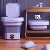 Mini máquina de lavar roupa 12L dobrável portátil moderna máquina de lavar automática 110v/220v