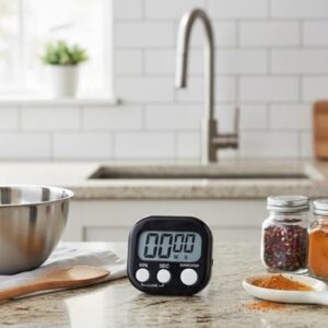 Mini Relógio Digital para Cozinha – Compacto, Preciso e Pronto para Facilitar Suas Receitas | Timer Prático e Visor Claro