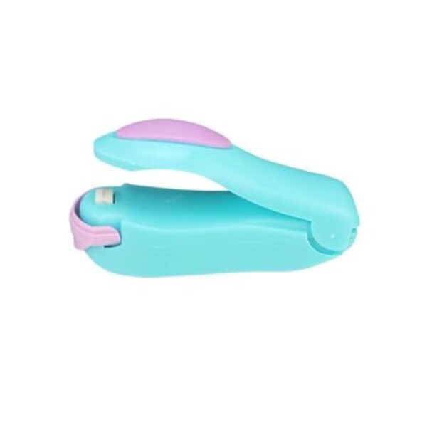 Mini Seladora para Plástico, Verde, Plástico ABS e Aço Inoxidável, Portátil, Alimentado por Pilhas AA, para Embalagens e Sacos Plásticos