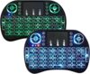 Mini Teclado Sem Fio com Touchpad e LED Colorido, 92 Teclas, 2.4GHz, Recarregável, compatível com Xbox360/PS3/PC/Notebook/Tablet/TV Smart