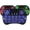 Mini Teclado Smart Colorido Teclado Sem Fio com Iluminação LED RGB Touchpad Integrado Controle Remoto para Smart TV
