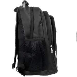 Mochila Executiva, Poliéster, Preta, 48x30x17cm, 24L, Compartimento para Notebook 18 Polegadas, 3 Divisões, Reforçada