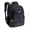 Mochila Executiva Preta Multifuncional, Poliéster, 35L, 46x35x5cm, Compartimento para Notebook 18 Polegadas, 3 Divisões, Reforçada