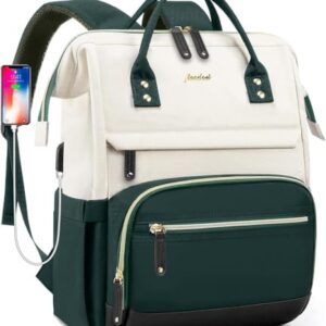 Mochila para laptop para mulheres de trabalho: Mochilas de viagem de 43 cm com porta de carregamento USB antifurto moderna bolsa de livros universitária durável bolsa de viagem mochila de negócios