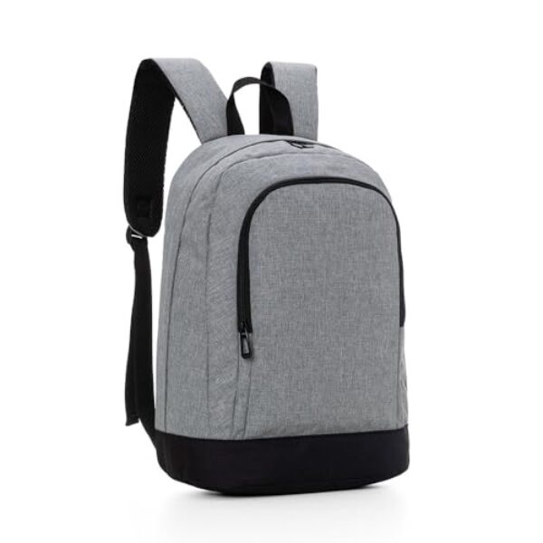 Mochila para Notebook 15.6" Executiva Poliéster 300D - Leve 18L - Alças Acolchoadas - Compartimento Acolchoado Proteção Reforçada - Ideal para Trabalho e Escola (Cinza)