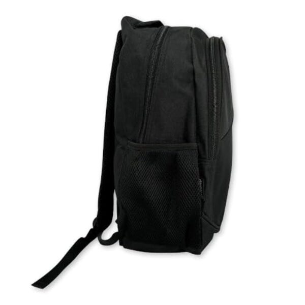 Mochila Reforçada para Notebook, 15 Polegadas, Poliéster, Preta, 18 Litros, 44x29x15cm, Compartimentos Múltiplos