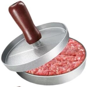 Molde Hamburguer, Forma Modelador de Hambúrguer com Frigideira Antiaderente 3 em 1 com Divisórias Caseiro Fácil E Rápido(1PC Hambúrguer)
