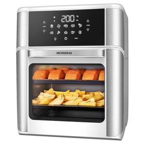 MONDIAL Fritadeira Air Fryer Forno Oven 12L, Branco/Inox, 2000W, 127V - AFON-12L-WI