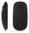 Mouse Bluetooth Slim Portátil Sem Fio Preto Silencioso