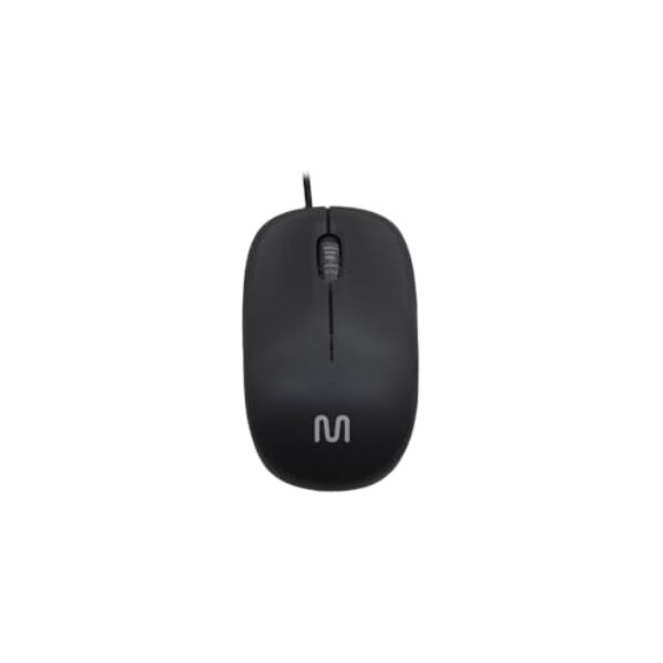 Mouse Para Computador Com Fio USB, Sensor Óptico 1600 DPI, Conexão 2.4GHz e Bluetooth, Preto, 11x6.5x3cm, MS300