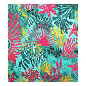 Máquina de lavar decorativa subaquática colorida para decoração da porta da frente, decalque de painel de cozinha agrícola 58 cm L x 66 cm A