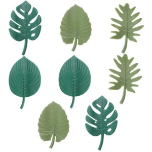 Ímãs de geladeira decorativos em forma de folha, conjunto de 8, ímãs decorativos de plantas 3D, ímãs fofos de geladeira, decoração de cozinha criativa inspirada na natureza para armário de cozinha de