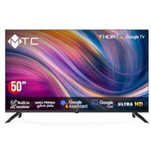 MTC Smart TV de 50 polegadas, resolução UHD, Google TV, receptor embutido MT50UH450GO