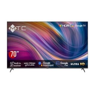 MTC Smart TV de 70 polegadas, Ultra HD, Google TV, receptor embutido, HDR MT70UH450GO