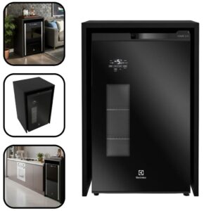 Nicho Para Cervejeira Adega Aparador Frigobar 90x60x52cm Preto