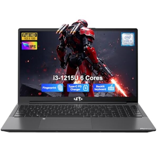 NIMO 15.6" FHD IPS Laptop, 6 Core i3-1215U 32GB RAM 1TB SSD(Beats i5-1135G7, Up to 4.4GHz) with 65W USB-C Backlit Keyboard Fingerprint Sensor, for Home Business Student