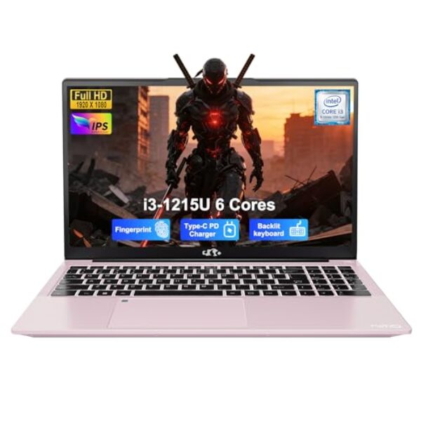 NIMO 15.6" IPS FHD Student Laptop, 6 Core i3-1215U 16GB RAM 1TB SSD(Beats i5-1135G7, Up to 4.4GHz) Computer with 65W Type C Backlit Keyboard Fingerprint, for Home and Business