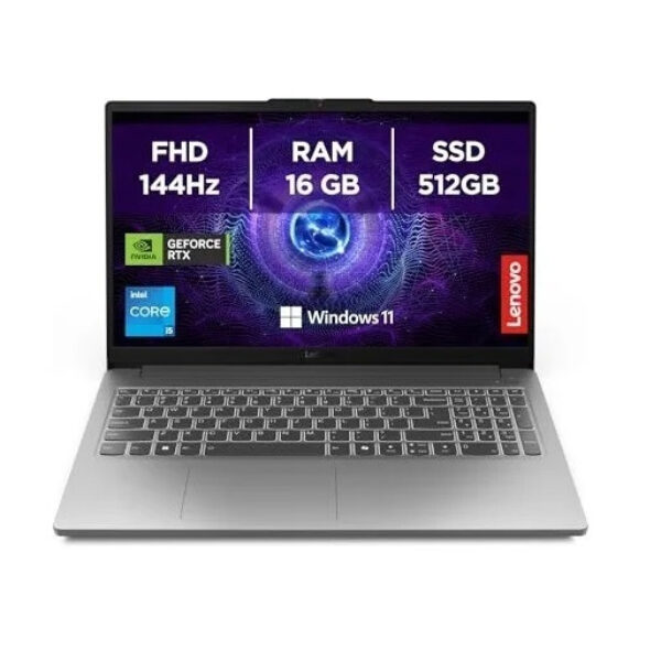 Notebook Gamer Lenovo LOQ-e Intel Core i5 16GB RAM 512GB GeForce RTX 3050 15.6" W11 + UBOOK - Kit Livros Digitais Geek