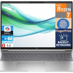 Notebook HP ProBook 465 G11 Business 40.6 cm FHD+ Display (AMD Ryzen 7 7735U, 16GB DDR5, 512GB SSD, AMD Radeon, Copilot, KB retroiluminado, impressão digital, WiFi 6E, Bluetooth 5.3, webcam, Win 11