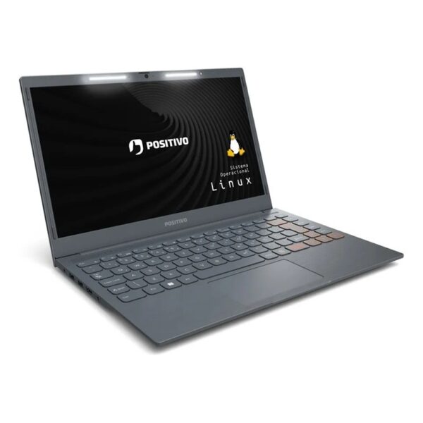 Notebook Positivo Vision C14 Celeron 4GB 256GB eMMC 14.1" Linux Cinza