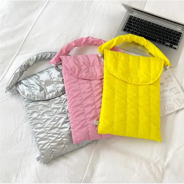 Nova Bolsa para Laptop e Tablet de 12 13 14 polegadas, Capa Macia Coreana para MacBook Air 13.3, Lenovo, iPad Pro 11 12.