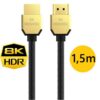 Novo cabo hdmi 2.1 8k MOSHOU slim ideal rtx 4060 4070 4080 5090 - 240 hz -1,5 m