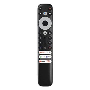NTQinParts Controle remoto de substituição para TV de voz TCL 43S551G 109.2 cm, 50S551G 127.0 cm, 55S551G 139.7 cm S5 4K UHD LED Smart TV