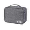 Organizador de Eletrônicos Bolsa Viagem para Armazenamento Acessórios Cabo com Espaço Separado Carregador HD Fone Ouvido