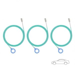 OUGOTHZ Ferramenta de limpeza de ralo de telhado de 395 cm, limpador de tubos flexível com 2 escovas para teto solar de carro, limpador, tanque de combustível e orifícios de drenagem de porta