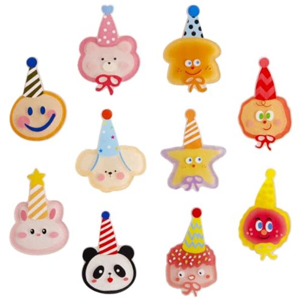 Pacote com 10 ímãs de geladeira de animais fofos para fotos e anotações - Ímãs decorativos de geladeira para cozinha, escritório, armário, quadro branco - Ideia divertida de presente