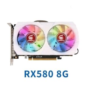 Placa de vídeo com RGB rx580, 8gb, 256 bits 2048sp gddr5 placa Conector 6 pinos