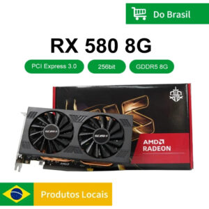 Placa De Vídeo Rx 580 8gb Original Com Nota Fiscal