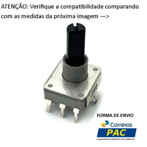 Potenciômetro encoder rotativo 20mm compatível com máquinas de lavar roupa LG