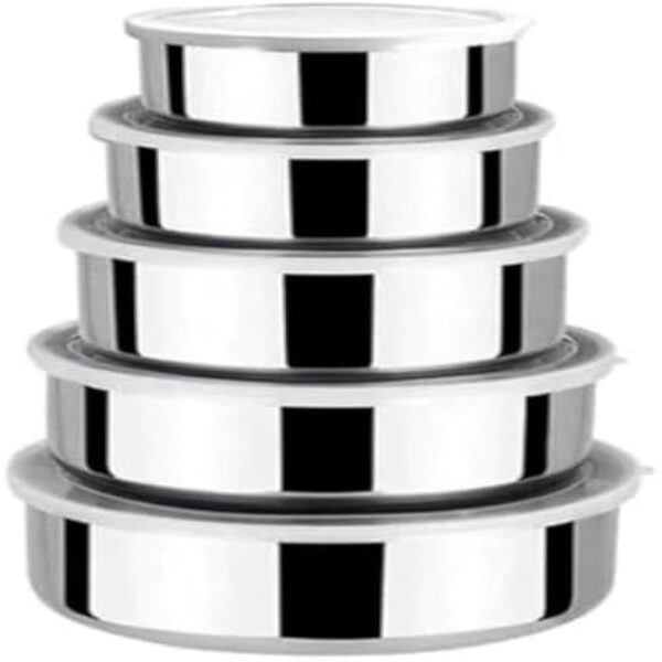 Potes para alimentos, vedacao segura, inoxidavel, empilhaveis e reutilizaveis, cozinha, organizados, modernos