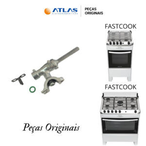 RAMAL REGISTRO BOCAS FOGÃO ATLAS FASTCOOK 4 E 5 BOCAS PEÇA TOTALMENTE ORIGINAL ATLAS