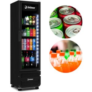 Refrigerador Expositor Vertical 244 L Inverter Porta de Vidro LED Full Black VR08 Inverter Imbera