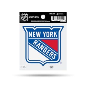 Rico Industries Decalque esportivo NHL Hockey New York Rangers em forma de logotipo primário 10 x 10 cm