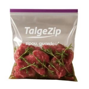 Sacos Herméticos Reutilizáveis para Alimentos com Fecho Duplo, 18 x 20 cm, 14 Unidades, Plástico Resistente, Ideal para Freezer e Micro-ondas, BPA Free