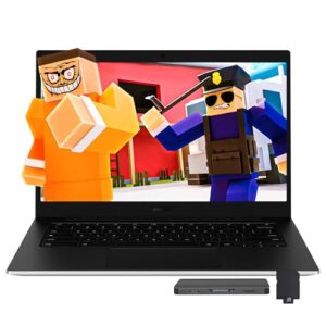 SAMSUNG Galaxy Chromebook Go de 14 polegadas, Intel Celeron N4500, 4 GB LPDDR4X, 288 GB de armazenamento (128 GB eMMC 160 GB de estação de ancoragem), Intel UHD Graphics, bateria de longa duração