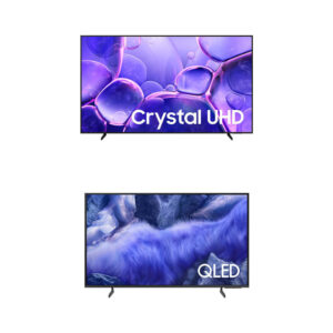 Samsung Smart TV 85" UHD 4K U8100F + Samsung Vision AI TV 43" QLED Ultra 4K QEF1
