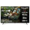 SANSUI 190 cm (75 polegadas) 4K HDR Smart Google | HDR10+, HSR 120 Hz com Dolby Vision, Dolby Atmos e caixa de som 30W QLED TV JSW75UG23QF (Midnight Black)
